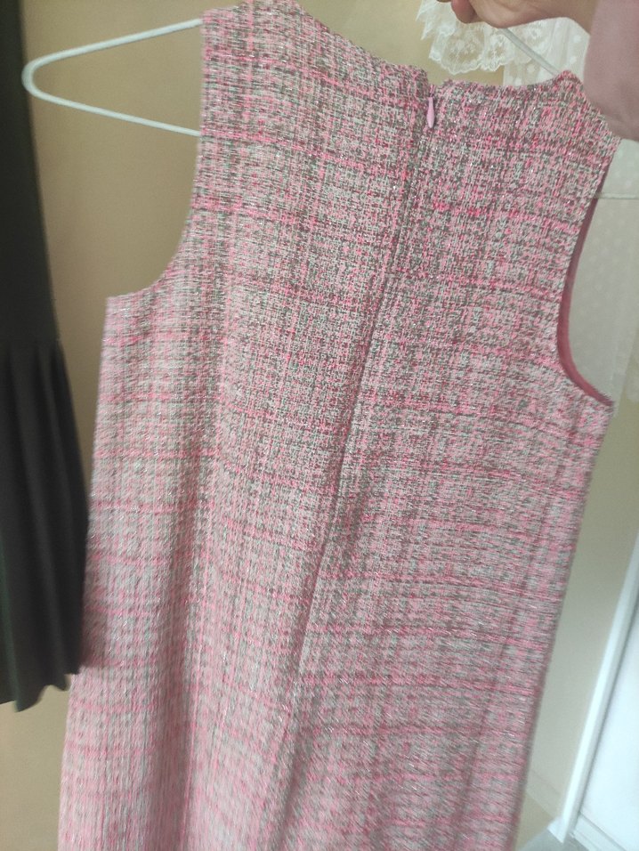 Kız Çocuk Pembe Kolsuz Elbise - Görsel 3