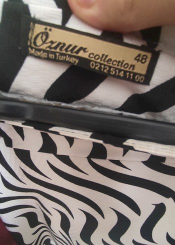 Zebra Desenli Pilili Uzun Kadın Etek - Görsel 3