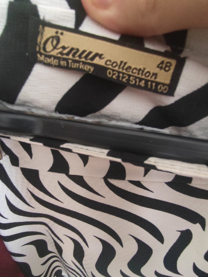 Zebra Desenli Pilili Uzun Kadın Etek - Görsel 3