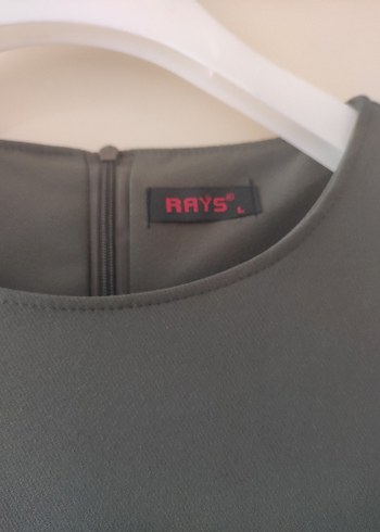 Kısa Kollu Gri Piliseli Midi Elbise - Görsel 2