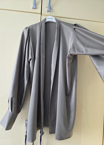 kadın saten kimono - Görsel 3