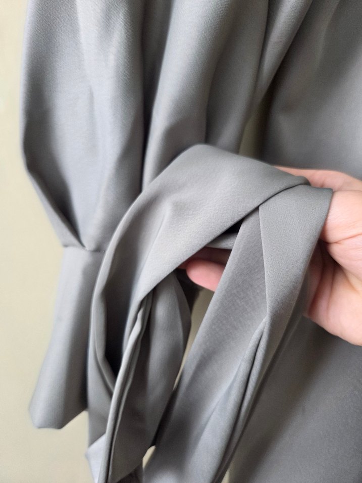 kadın saten kimono - Görsel 2