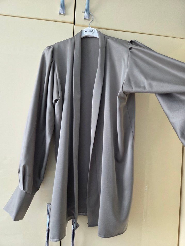 kadın saten kimono - Görsel 3