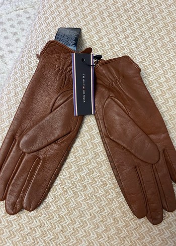 Kahverengi Deri Kadın Eldivenleri - Görsel 5