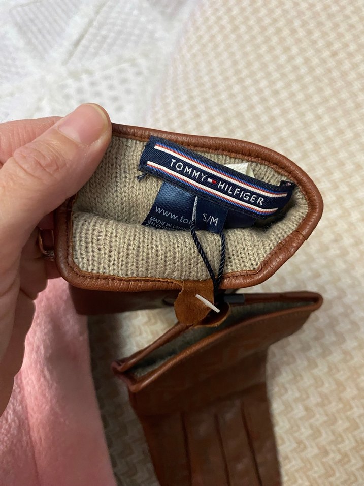 Kahverengi Deri Kadın Eldivenleri - Görsel 3