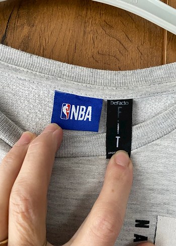 Gri Baskılı Uzun Kollu Sweatshirt - Görsel 3