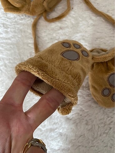 6-12 Ay, 18 cm Beden camel Renk Şapka eldiven