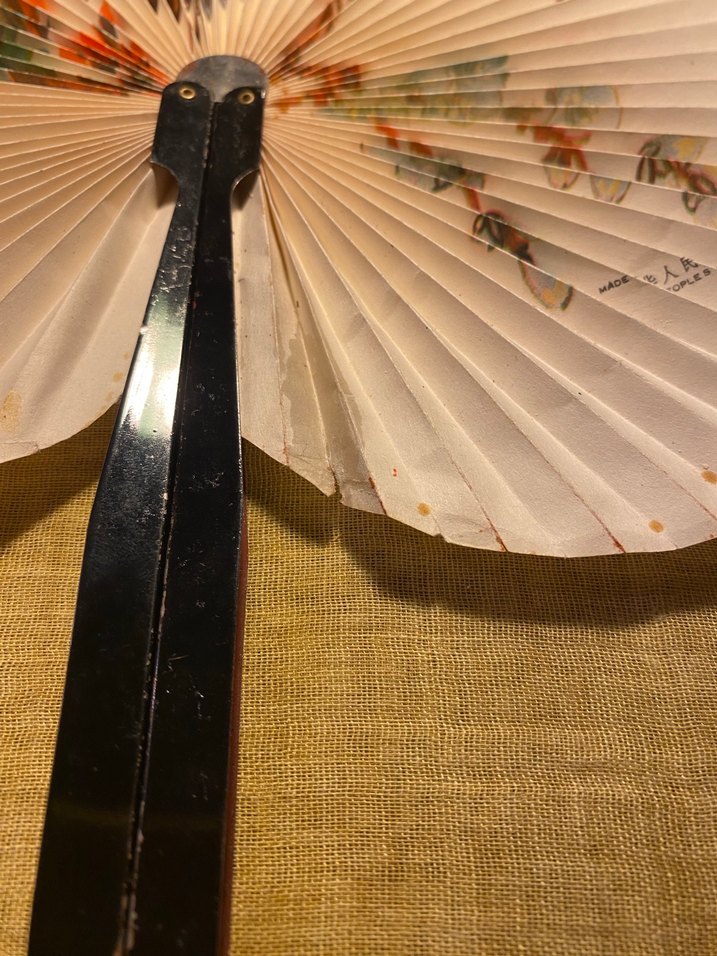 Vintage kağıt yelpaze - Görsel 3