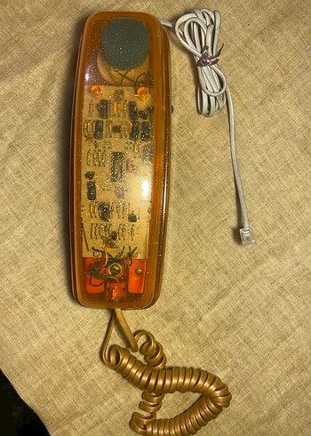 Nostaljik şeffaf telefon - Görsel 2