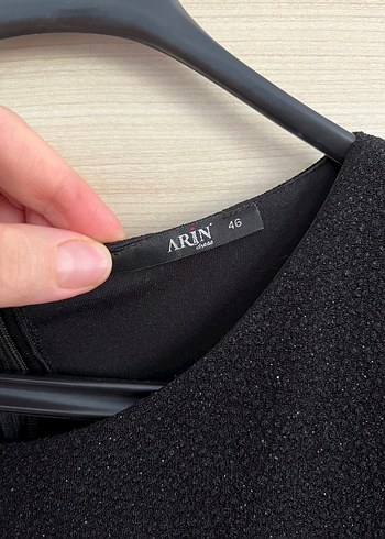 Nakışlı Drapeli Uzun Mavi Siyah Abiye Elbise - Görsel 5