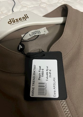 Bej Uzun Salaş Kadın giy çık - Görsel 5