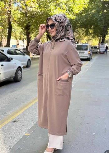 Bej Uzun Salaş Kadın giy çık - Görsel 2