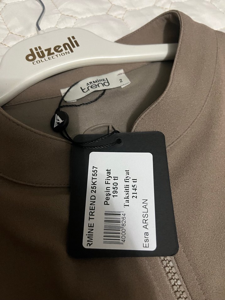 Bej Uzun Salaş Kadın giy çık - Görsel 5