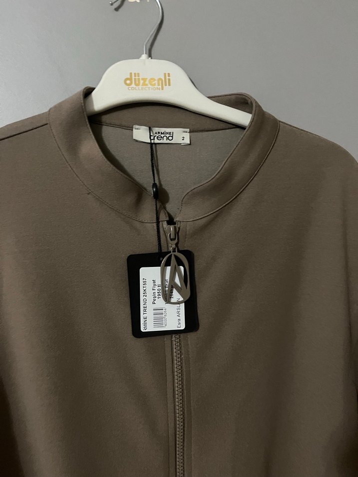 Bej Uzun Salaş Kadın giy çık - Görsel 3