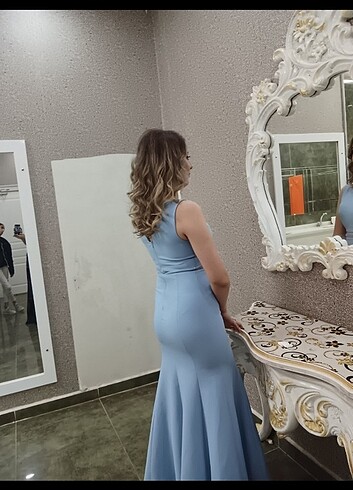 Diğer Bebe mavisi uzun elbise