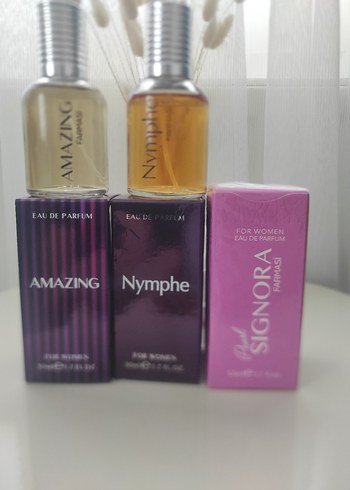 Nymphe , Amazing ve signora 3 parfüm