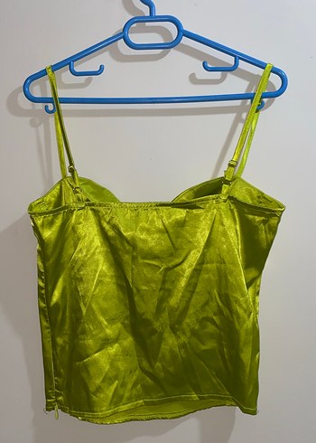 Yeşil Parlak Askılı Kadın Büstiyer - Görsel 2