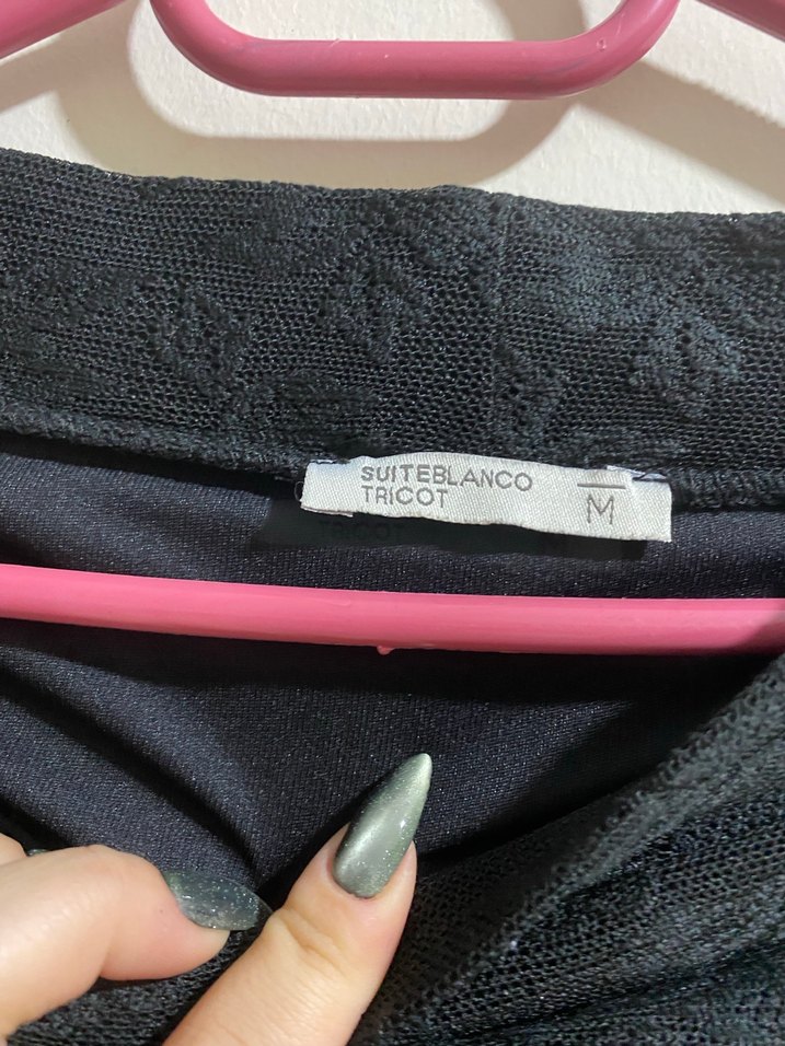 Gri Dantel Detaylı Mini Kadın Etek - Görsel 2