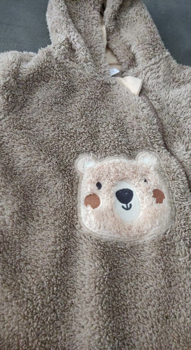 Kahverengi Kürklü Bebek Tulumu - Görsel 2