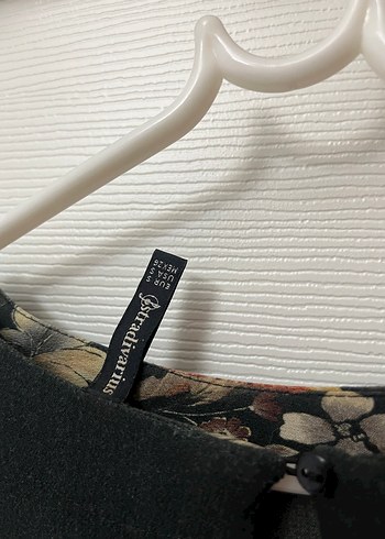 Stradivarius Bohem Siyah Çiçek Desenli Uzun Kollu Bluz