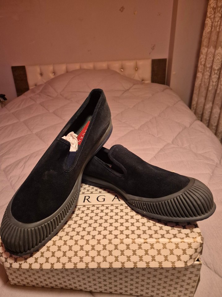 Erkek Lacivert nubuk - Görsel 4