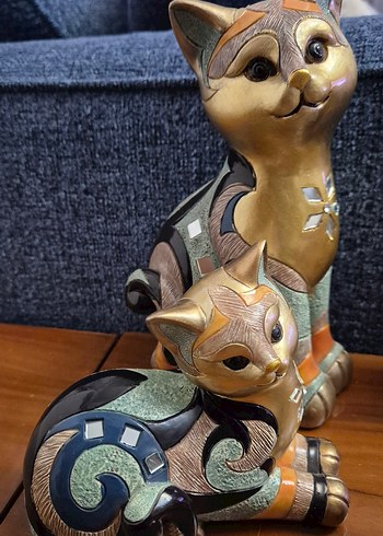 Camel Renkli Kedicik Figürleri Seti - Görsel 4