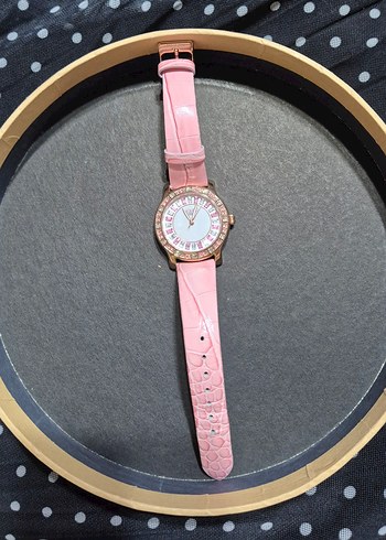 Pembe Kayışlı Kadın Kol Saati - Görsel 5