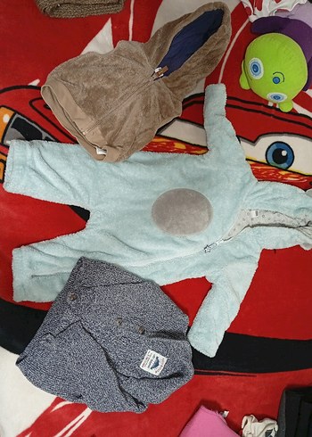 Kapüşonlu Gri Örgü Çocuk Sweatshirt