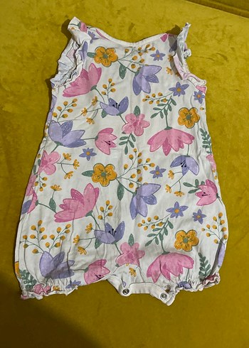 Çiçek Desenli Bebek Kız Tulum - Görsel 2