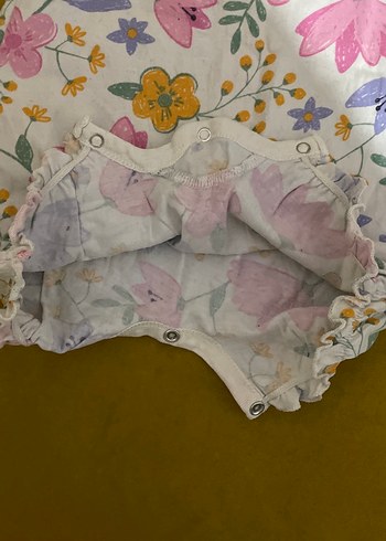 Çiçek Desenli Bebek Kız Tulum - Görsel 3