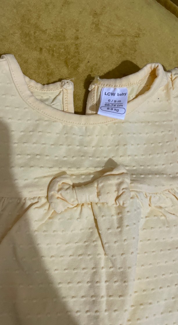 Fırfırlı Bebek Kız Tulum - sarı - Görsel 4