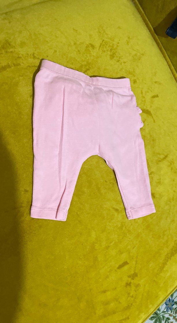 Kız Çocuk Pembe Fırfırlı Tayt - Görsel 3