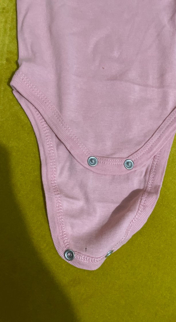 Pembe Uzun Kollu Bebek Body - Görsel 2