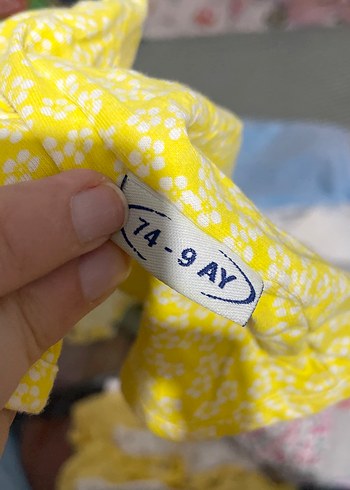 Sarı Desenli çıt çıtlı Bebek Kız Tulum - Görsel 5