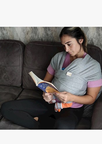 Gri Bebek Kanguru Sling - Görsel 2