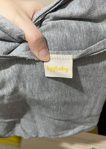 Gri Bebek Kanguru Sling - Görsel 4