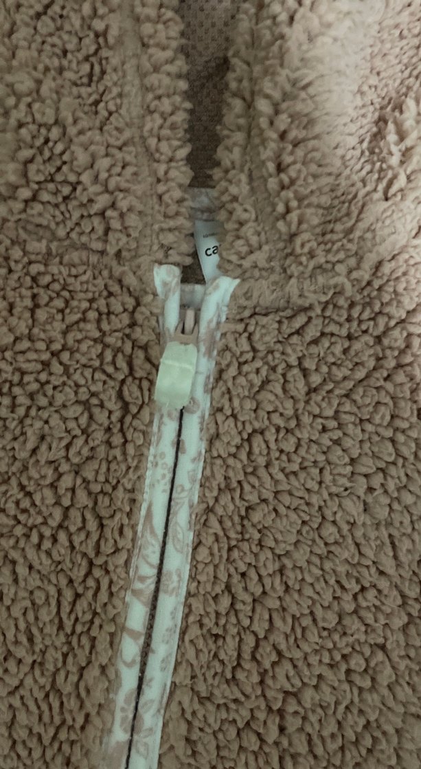 Kız Bebek Kapüşonlu Peluş Tulum - Görsel 3