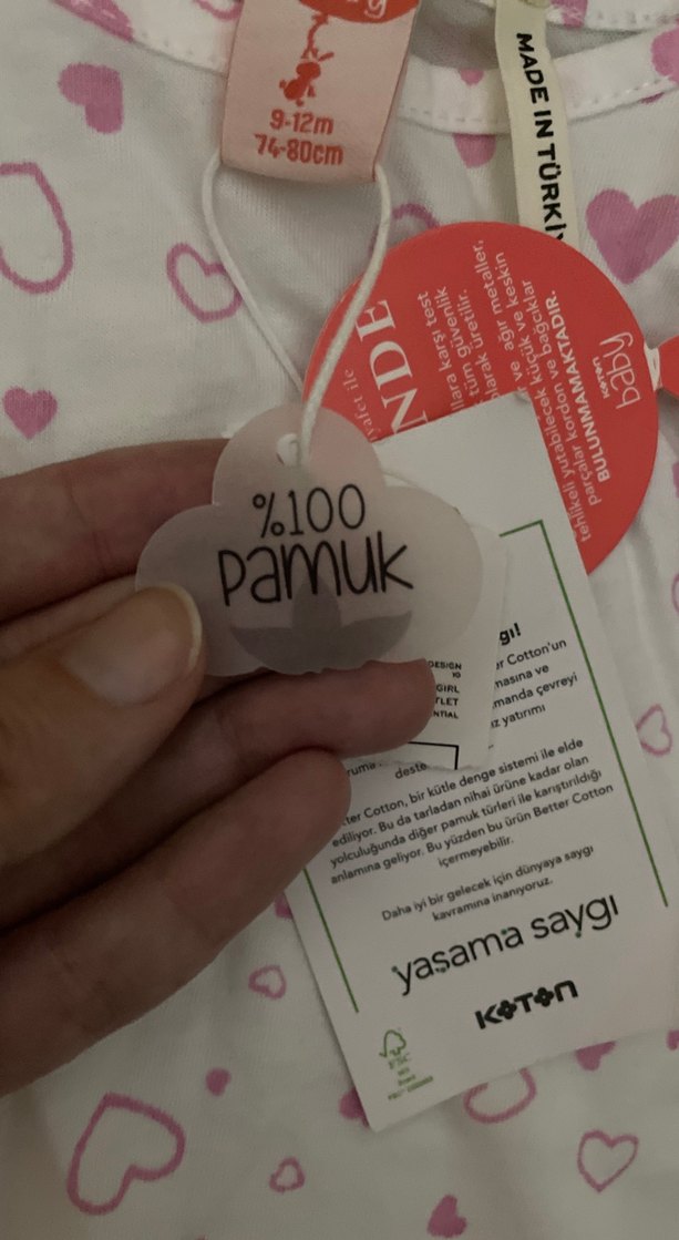 Kız Çocuk Dantel Detaylı Kalp Baskılı Tişört - Görsel 3