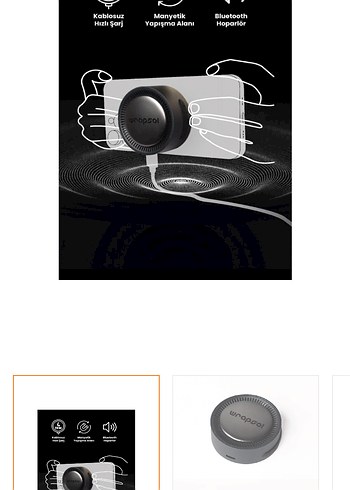 Wrapsol 3'ü 1 Arada Bluetooth Hoparlör ve Magsafe Şarj Cihazı - Görsel 5