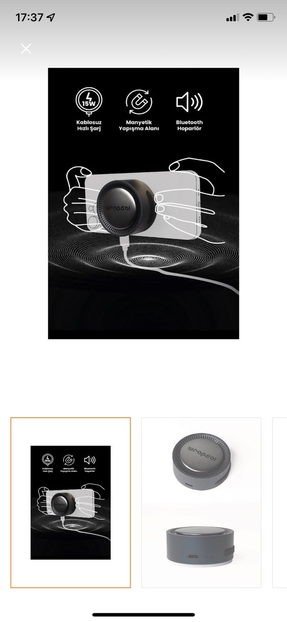 Wrapsol 3'ü 1 Arada Bluetooth Hoparlör ve Magsafe Şarj Cihazı - Görsel 5