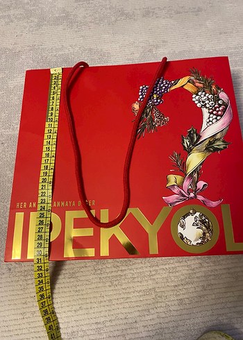 Renkli Kırmızı Yeni Yıl Hediye Çantası - Görsel 4