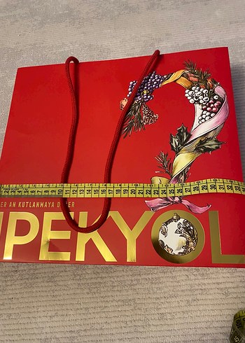 Renkli Kırmızı Yeni Yıl Hediye Çantası - Görsel 3