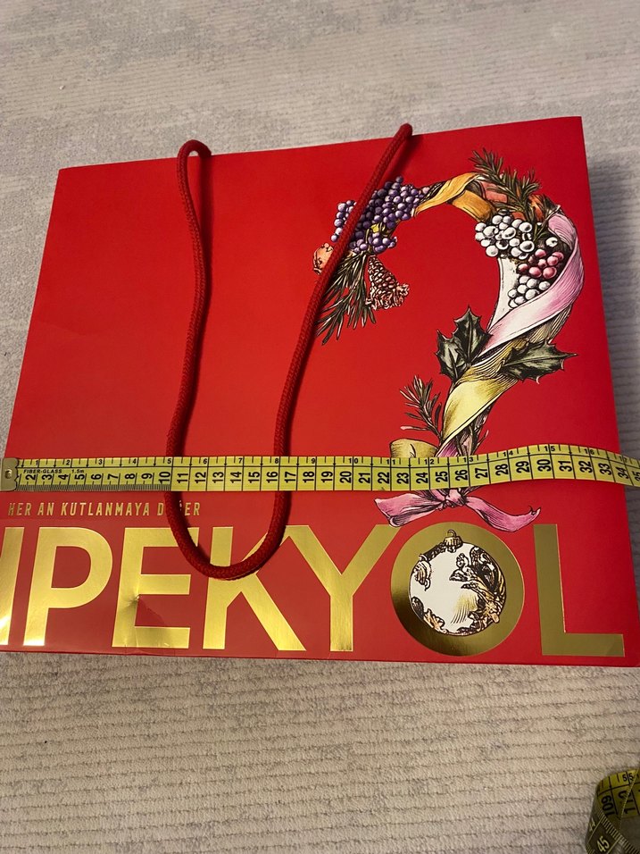 Renkli Kırmızı Yeni Yıl Hediye Çantası - Görsel 3