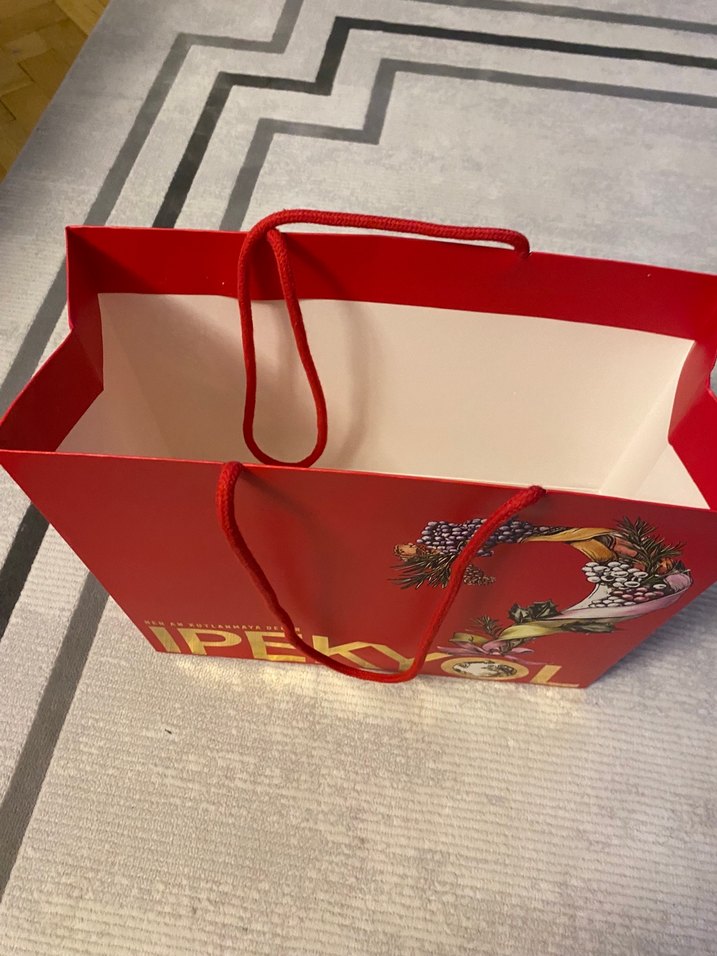 Renkli Kırmızı Yeni Yıl Hediye Çantası - Görsel 2