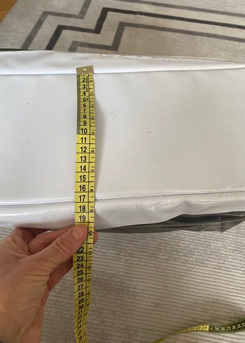 Beyaz Fermuarlı Kadın Plaj çantası - Görsel 4