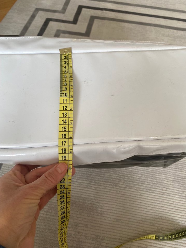 Beyaz Fermuarlı Kadın Plaj çantası - Görsel 4