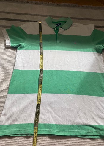 Erkek Yeşil Kısa Kollu Polo Tişört Gant - Görsel 4