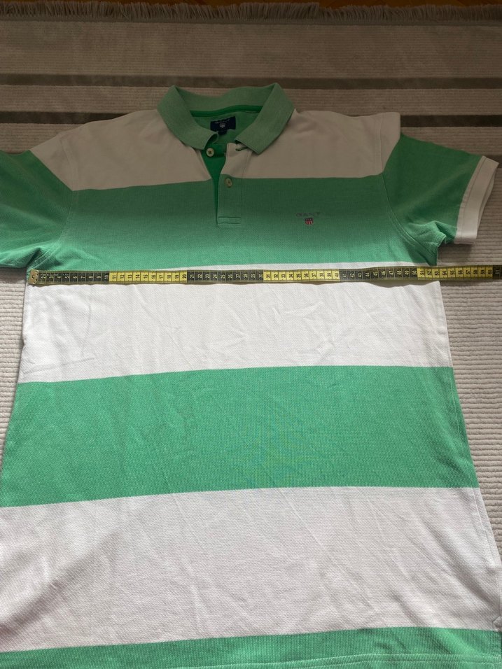 Erkek Yeşil Kısa Kollu Polo Tişört Gant - Görsel 3