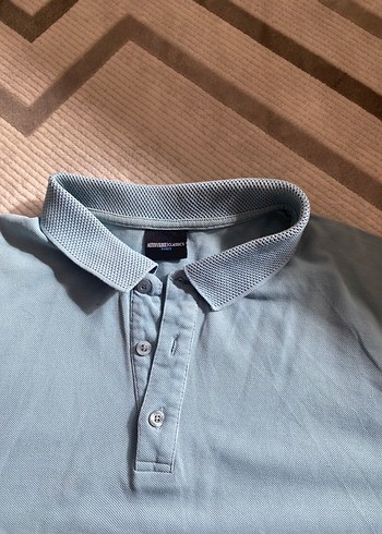 Gri Kısa Kollu Polo Yaka Erkek Tişört - Görsel 3