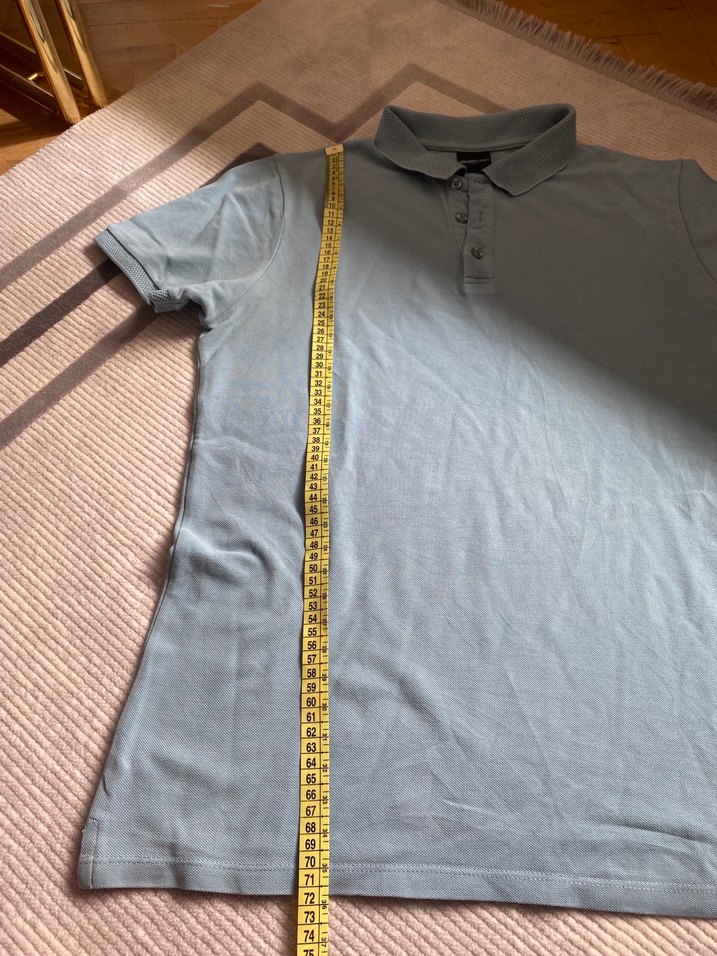 Gri Kısa Kollu Polo Yaka Erkek Tişört - Görsel 2